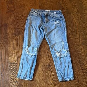 Women’s Distressed Blue Jeans
